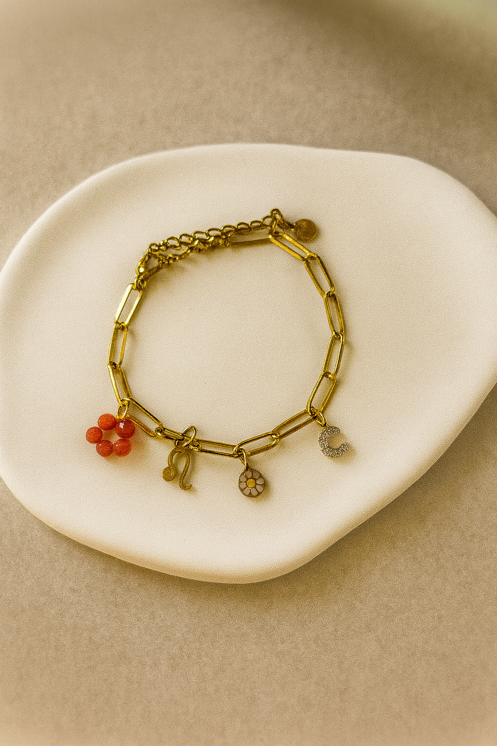 Bracelet Doré à breloques - Charms bohème chic