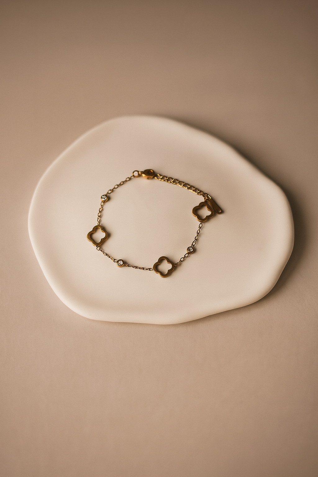 Bracelet Doré Trèfle