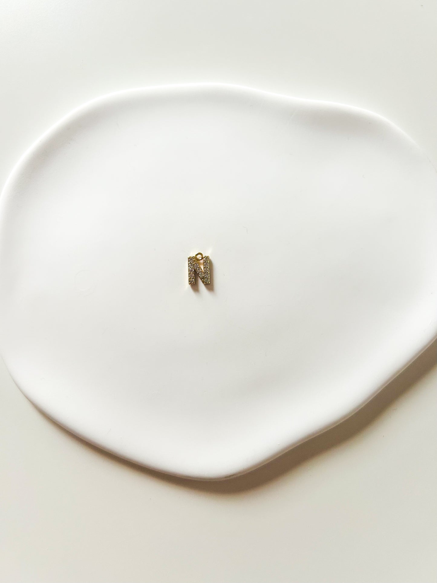 Charms Lettre N – Breloque Alphabet - Petite taille