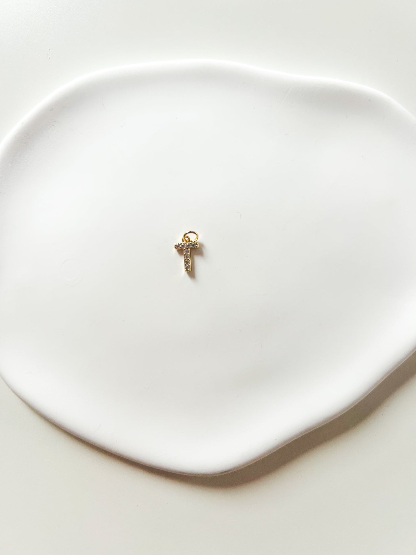 Charms Lettre T – Breloque Alphabet - Petite taille