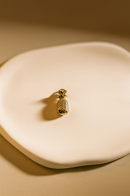 Charms Doré en Forme d’Ananas – Pendentif pour Bijoux