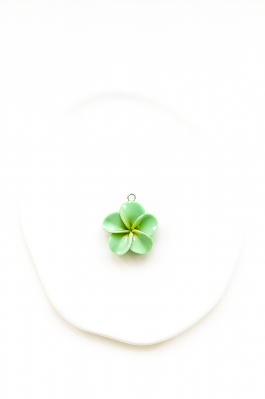 Charms Fleur de Frangipanier - Vert
