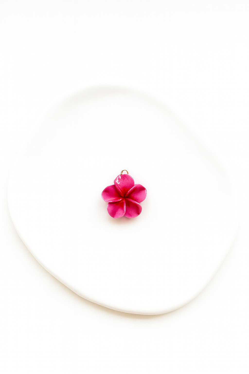 Charms Fleur de Frangipanier - Rose Fuchsia