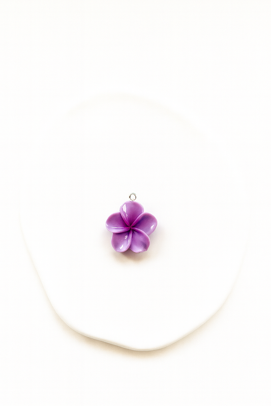 Charms Fleur de Frangipanier - Violet