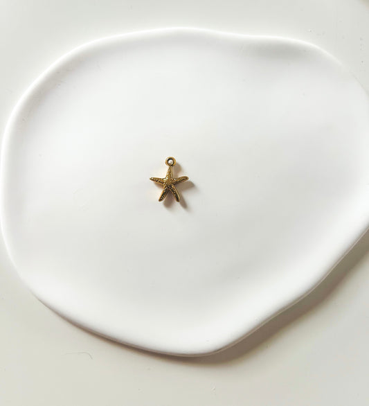 Charms Doré en Forme d’Étoile de Mer Taille petit – Pendentif pour Bijoux