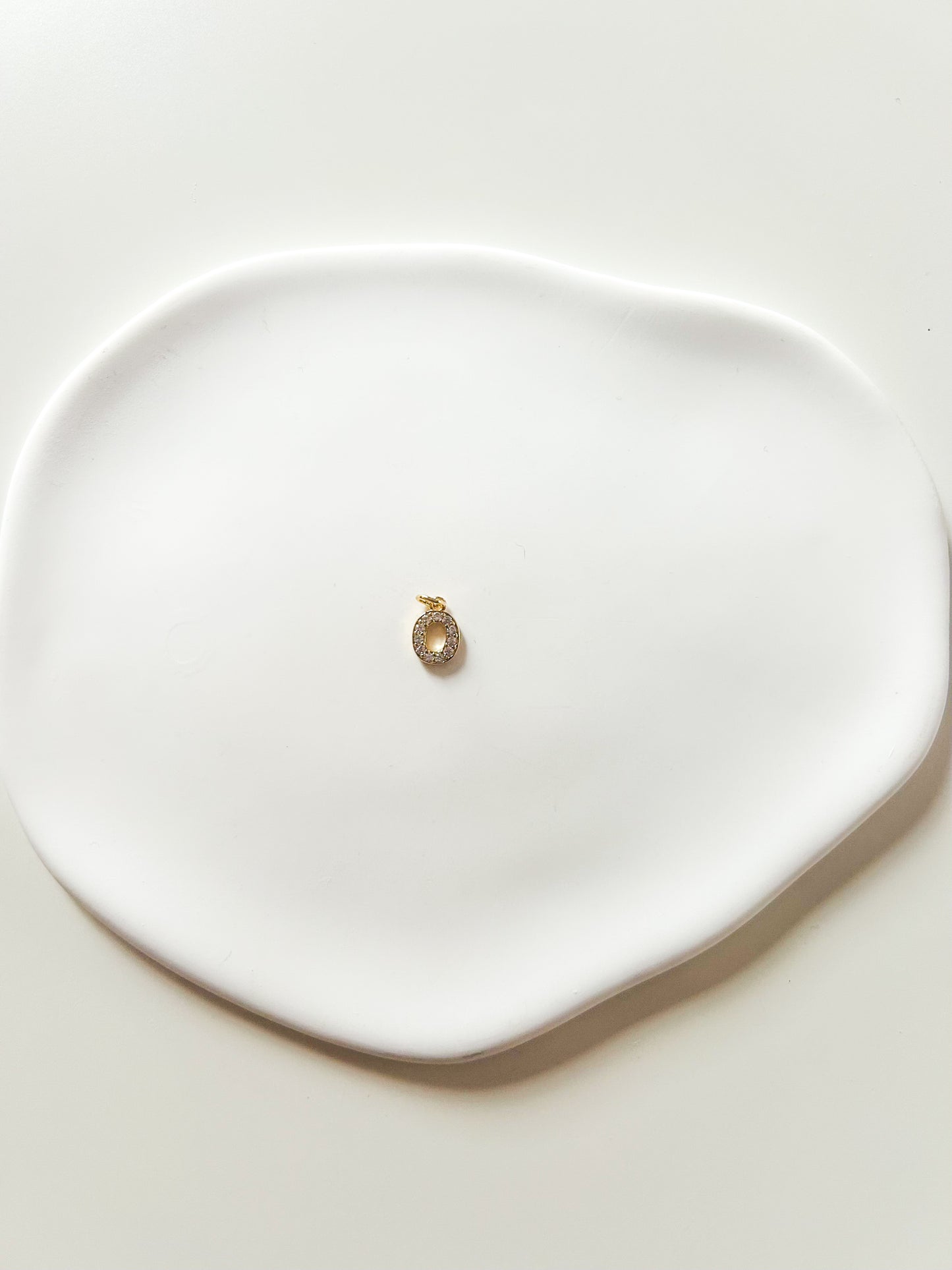 Charms Lettre O – Breloque Alphabet  - Petite taille