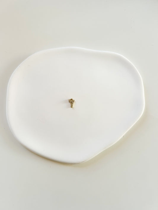 Charms pendentif lettre 7 doré avec strass