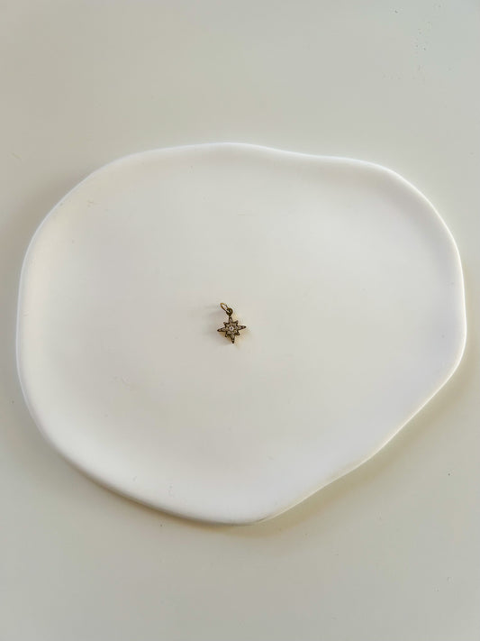 Charms pendentif petite étoile dorée avec strass