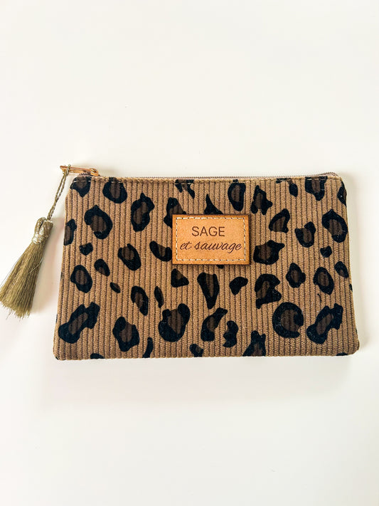 Pochette SAGE et sauvage marron & noir – chic et tendance